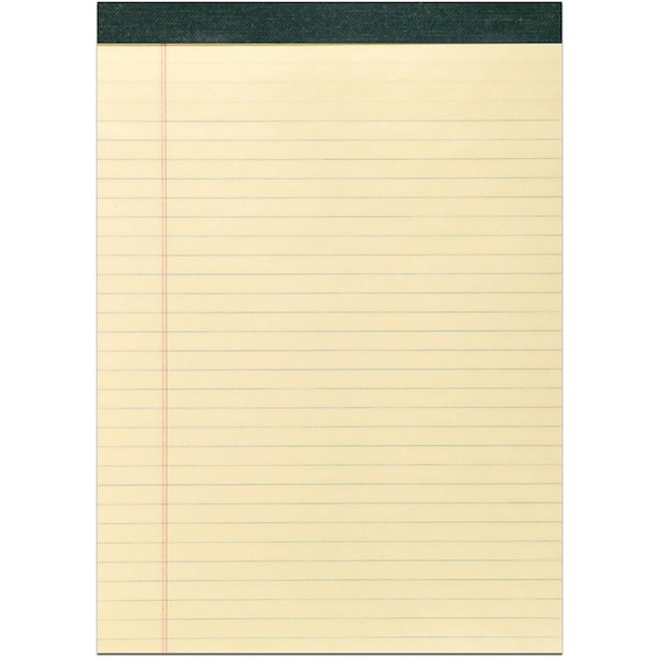 Roaring Spring Recycled Legal Pad, Rld, 8-1/2"x11-3/4", 40 Pads, Canary 12PK ROA74712 - main